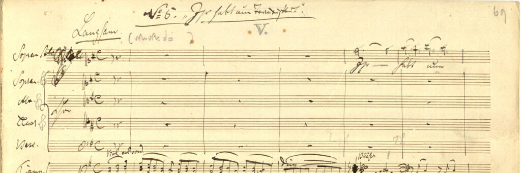 Handwritten music score